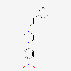 molecular formula C19H23N3O2 B7951332 1-(4-Nitrophenyl)-4-(3-phenylpropyl)piperazine 