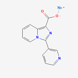 Sodium;3-pyridin-3-ylimidazo[1,5-a]pyridine-1-carboxylate