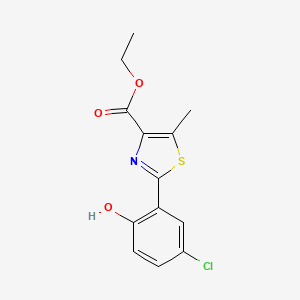 Ethyl 2-(5-chloro-2-hydroxyphenyl)-5-methyl-1,3-thiazole-4-carboxylate