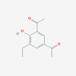 molecular formula C12H14O3 B7951374 1-(3-Acetyl-5-ethyl-4-hydroxyphenyl)ethanone 