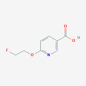 molecular formula C8H8FNO3 B7951416 6-(2-Fluoroethoxy)nicotinic acid 