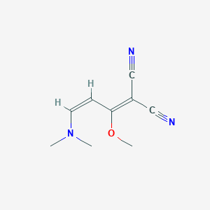 molecular formula C9H11N3O B7951424 2-(3-Dimethylamino-1-methoxy-allylidene)-malononitrile 