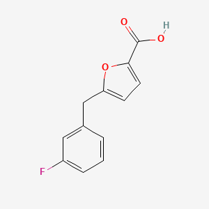 molecular formula C12H9FO3 B7951428 5-(3-Fluorobenzyl)furan-2-carboxylic acid 