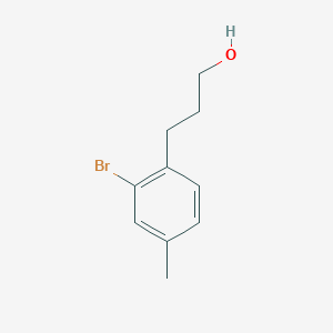 molecular formula C10H13BrO B7951436 3-(2-Bromo-4-methylphenyl)propan-1-OL 