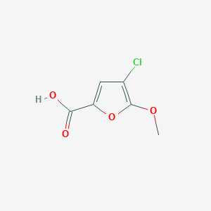 molecular formula C6H5ClO4 B7951440 4-Chloro-5-methoxyfuran-2-carboxylic acid 
