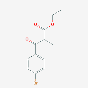 molecular formula C12H13BrO3 B7951448 乙基3-(4-溴苯基)-2-甲基-3-氧代丙酸酯 