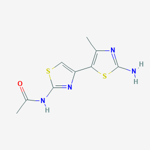 N-[4-(2-amino-4-methyl-1,3-thiazol-5-yl)-1,3-thiazol-2-yl]acetamide