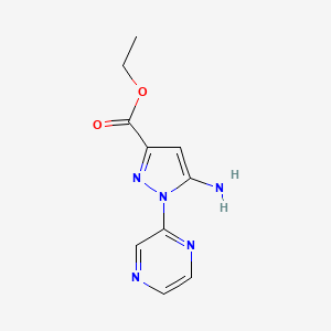 Ethyl 5-amino-1-pyrazin-2-ylpyrazole-3-carboxylate