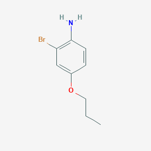 molecular formula C9H12BrNO B7951595 2-Bromo-4-propoxy-phenylamine 