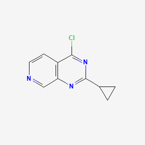 molecular formula C10H8ClN3 B7951663 4-Chloro-2-cyclopropylpyrido[3,4-d]pyrimidine 