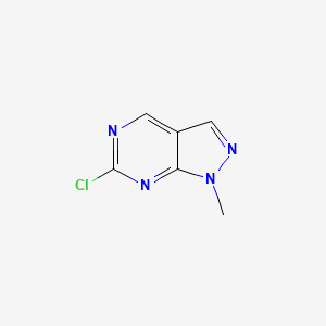 molecular formula C6H5ClN4 B7951670 6-Chloro-1-methyl-1H-pyrazolo[3,4-d]pyrimidine 