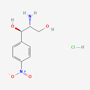 molecular formula C9H13ClN2O4 B7951720 (1R,2R)-2-氨基-1-(4-硝基苯基)丙烷-1,3-二醇盐酸盐 