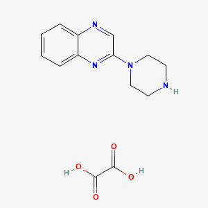 molecular formula C14H16N4O4 B7951747 Oxalic acid;2-piperazin-1-ylquinoxaline 