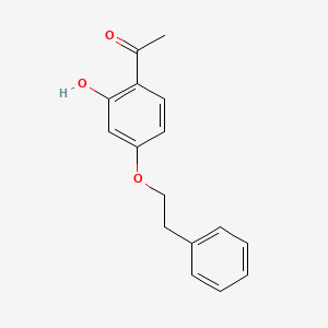 molecular formula C16H16O3 B7951835 1-[2-Hydroxy-4-(2-phenylethoxy)phenyl]ethan-1-one 