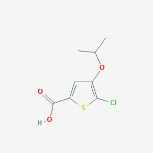 molecular formula C8H9ClO3S B7951975 5-Chloro-4-isopropoxythiophene-2-carboxylic acid 