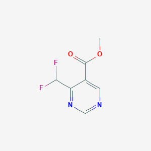 molecular formula C7H6F2N2O2 B7952002 Methyl 4-(difluoromethyl)pyrimidine-5-carboxylate 