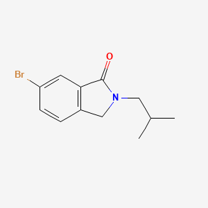 molecular formula C12H14BrNO B7952014 6-Bromo-2-isobutyl-2,3-dihydro-isoindol-1-one 
