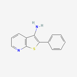 molecular formula C13H10N2S B7952016 2-Phenyl-thieno[2,3-b]pyridin-3-ylamine 