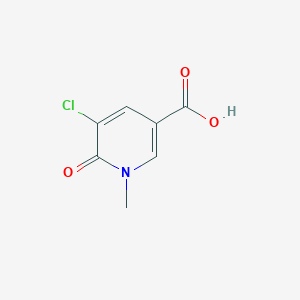 molecular formula C7H6ClNO3 B7952017 5-Chloro-1-methyl-6-oxo-1,6-dihydropyridine-3-carboxylic acid 