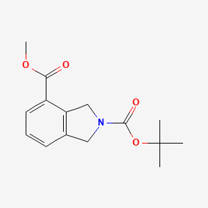 molecular formula C15H19NO4 B7952045 2-tert-Butyl 4-methyl isoindoline-2,4-dicarboxylate 