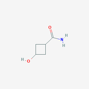 molecular formula C5H9NO2 B7952050 3-Hydroxycyclobutane-1-carboxamide 