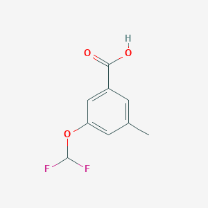 molecular formula C9H8F2O3 B7952065 3-(Difluoromethoxy)-5-methylbenzoic acid 