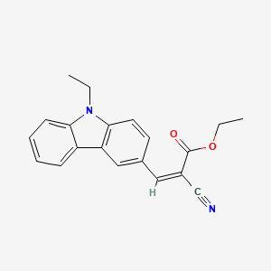 molecular formula C20H18N2O2 B7952078 ethyl (2Z)-2-cyano-3-(9-ethyl-9H-carbazol-3-yl)prop-2-enoate 