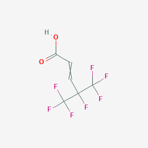 molecular formula C6H3F7O2 B079521 4,5,5,5-四氟-4-(三氟甲基)-2-戊烯酸 CAS No. 243139-64-2