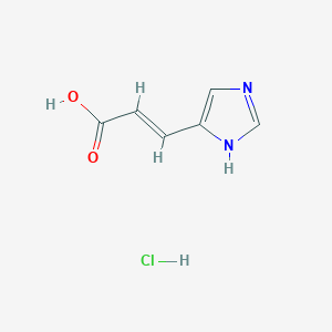 molecular formula C6H7ClN2O2 B7952108 3-(1H-imidazol-4-yl)prop-2-enoic acid hydrochloride 