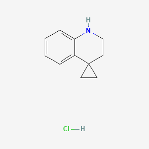 molecular formula C11H14ClN B7952117 2',3'-dihydro-1'H-spiro[cyclopropane-1,4'-quinoline] hydrochloride 
