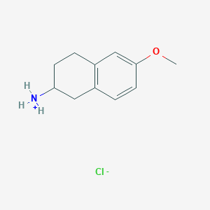 molecular formula C11H16ClNO B7952143 6-Methoxy-1,2,3,4-tetrahydro-2-naphthylamine hydrochloride 