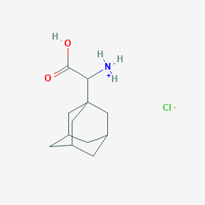 molecular formula C12H20ClNO2 B7952183 [1-Adamantyl(carboxy)methyl]azanium;chloride 