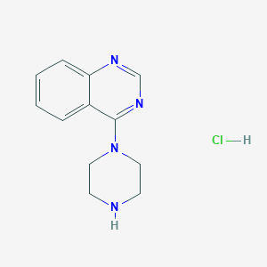 molecular formula C12H15ClN4 B7952196 4-Piperazin-1-ylquinazoline hydrochloride 