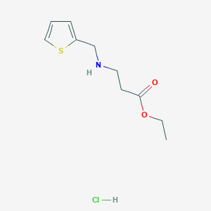 molecular formula C10H16ClNO2S B7952281 Ethyl N-(2-thienylmethyl)-beta-alaninate hydrochloride 