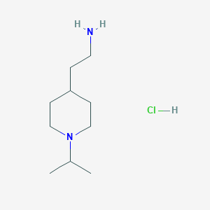molecular formula C10H23ClN2 B7952292 [2-(1-Isopropylpiperidin-4-yl)ethyl]amine hydrochloride 