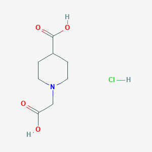 molecular formula C8H14ClNO4 B7952299 1-(Carboxymethyl)piperidine-4-carboxylic acid HCl 