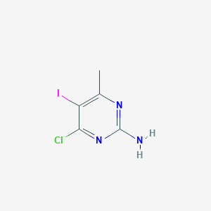 B079523 4-Chloro-5-iodo-6-methylpyrimidin-2-amine CAS No. 897030-99-8