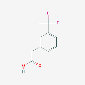 molecular formula C10H10F2O2 B7952337 2-(3-(1,1-Difluoroethyl)phenyl)acetic acid CAS No. 1707583-17-2