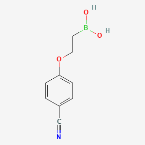 molecular formula C9H10BNO3 B7952353 [2-(4-Cyanophenoxy)ethyl]boronic acid 