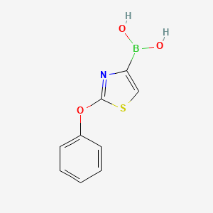 molecular formula C9H8BNO3S B7952378 (2-Phenoxy-1,3-thiazol-4-yl)boronic acid 