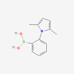 molecular formula C12H14BNO2 B7952401 [2-(2,5-Dimethylpyrrol-1-yl)phenyl]boronic acid 