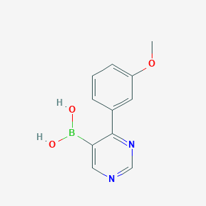molecular formula C11H11BN2O3 B7952415 [4-(3-Methoxyphenyl)pyrimidin-5-yl]boronic acid 