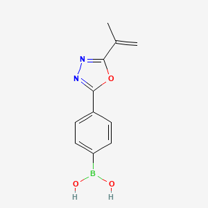 {4-[5-(Prop-1-en-2-yl)-1,3,4-oxadiazol-2-yl]phenyl}boronic acid