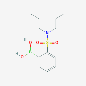 molecular formula C12H20BNO4S B7952500 [2-(Dipropylsulfamoyl)phenyl]boronic acid 