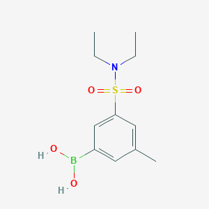 molecular formula C11H18BNO4S B7952520 [3-(Diethylsulfamoyl)-5-methylphenyl]boronic acid 