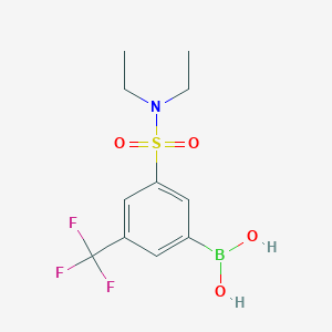 molecular formula C11H15BF3NO4S B7952565 [3-(Diethylsulfamoyl)-5-(trifluoromethyl)phenyl]boronic acid 