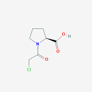 molecular formula C7H10ClNO3 B079530 (S)-1-(2-氯乙酰)吡咯烷-2-羧酸 CAS No. 23500-10-9