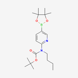 molecular formula C20H33BN2O4 B7953169 tert-Butyl N-butyl-N-[5-(tetramethyl-1,3,2-dioxaborolan-2-yl)pyridin-2-yl]carbamate 