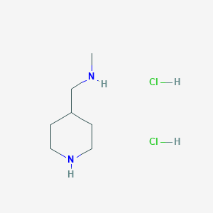 molecular formula C7H18Cl2N2 B7953479 N-methyl-1-piperidin-4-ylmethanamine dihydrochloride 