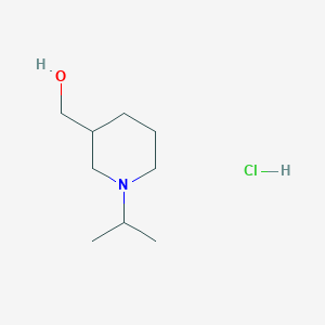 molecular formula C9H20ClNO B7953480 [1-(Propan-2-yl)piperidin-3-yl]methanol hydrochloride 